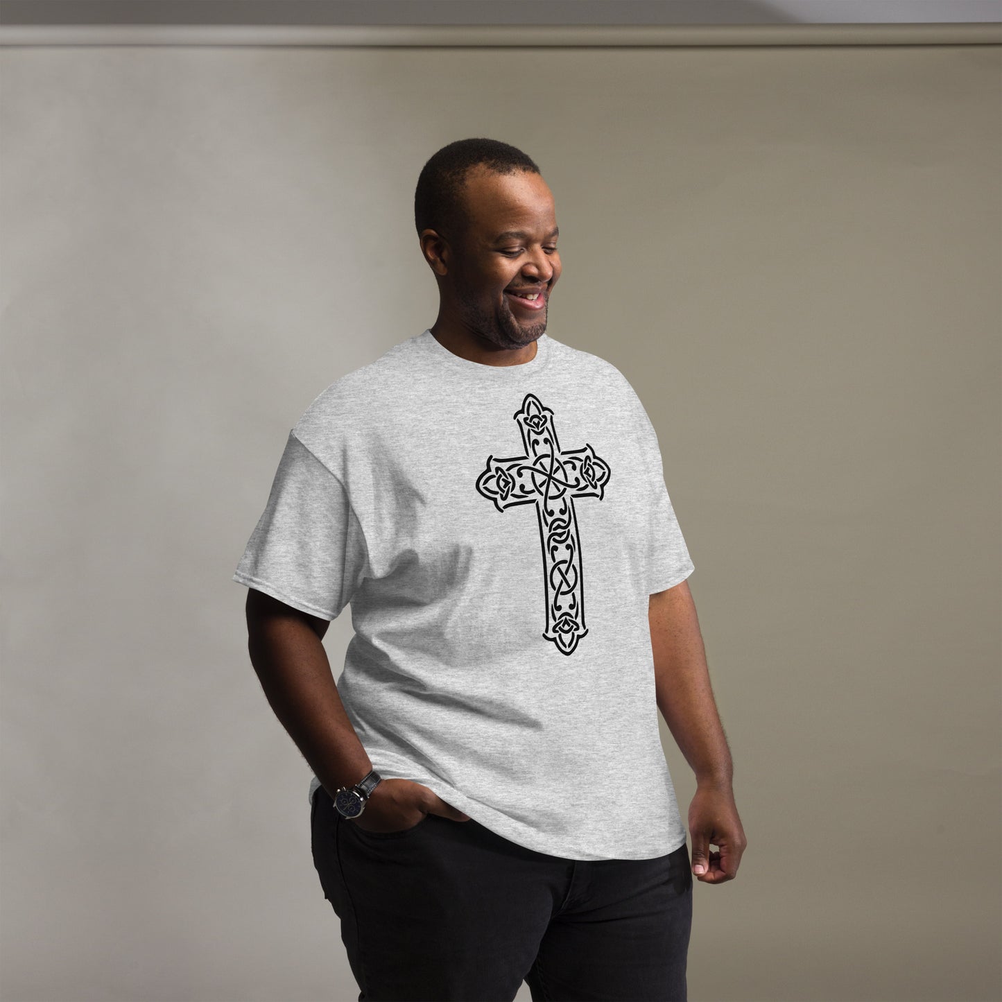 Cross of Faith (Black design) - Men's classic tee