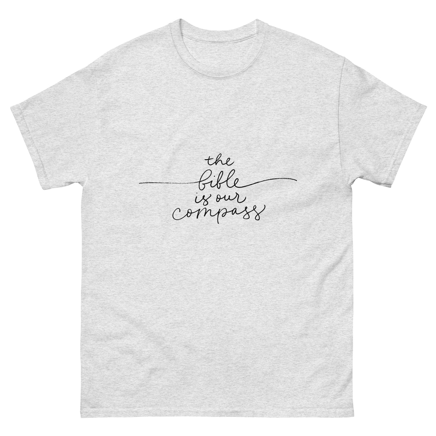 The Bible Is Our Compass (Black design) - Men's classic tee