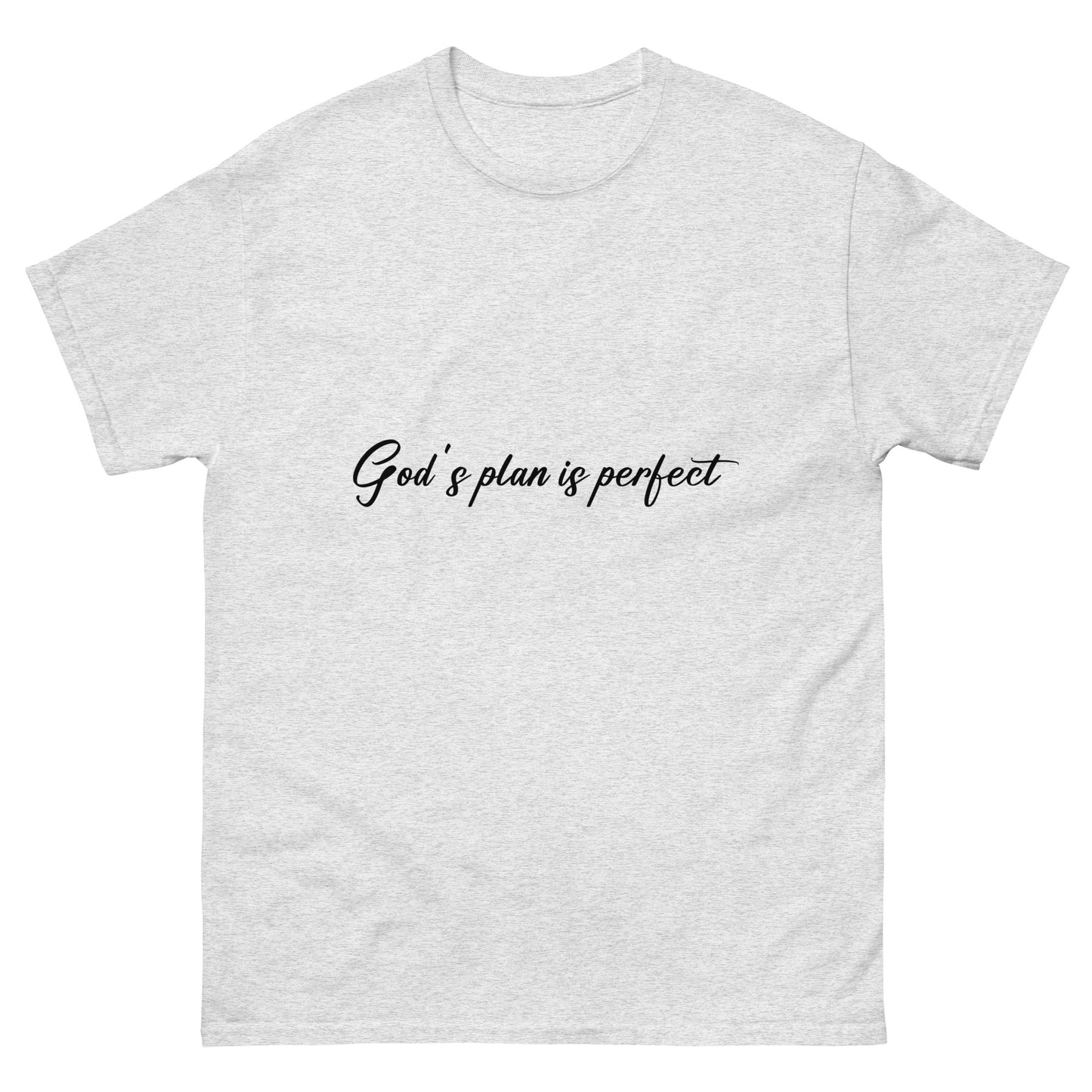 God's Plan Is Perfect (Black design) - Men's classic tee