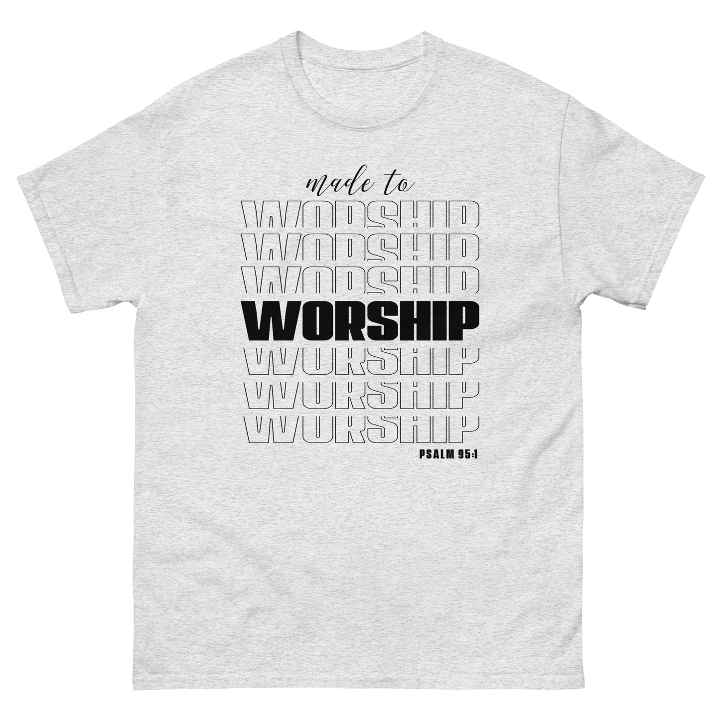 Made to Worship (Black design) - Men's classic tee