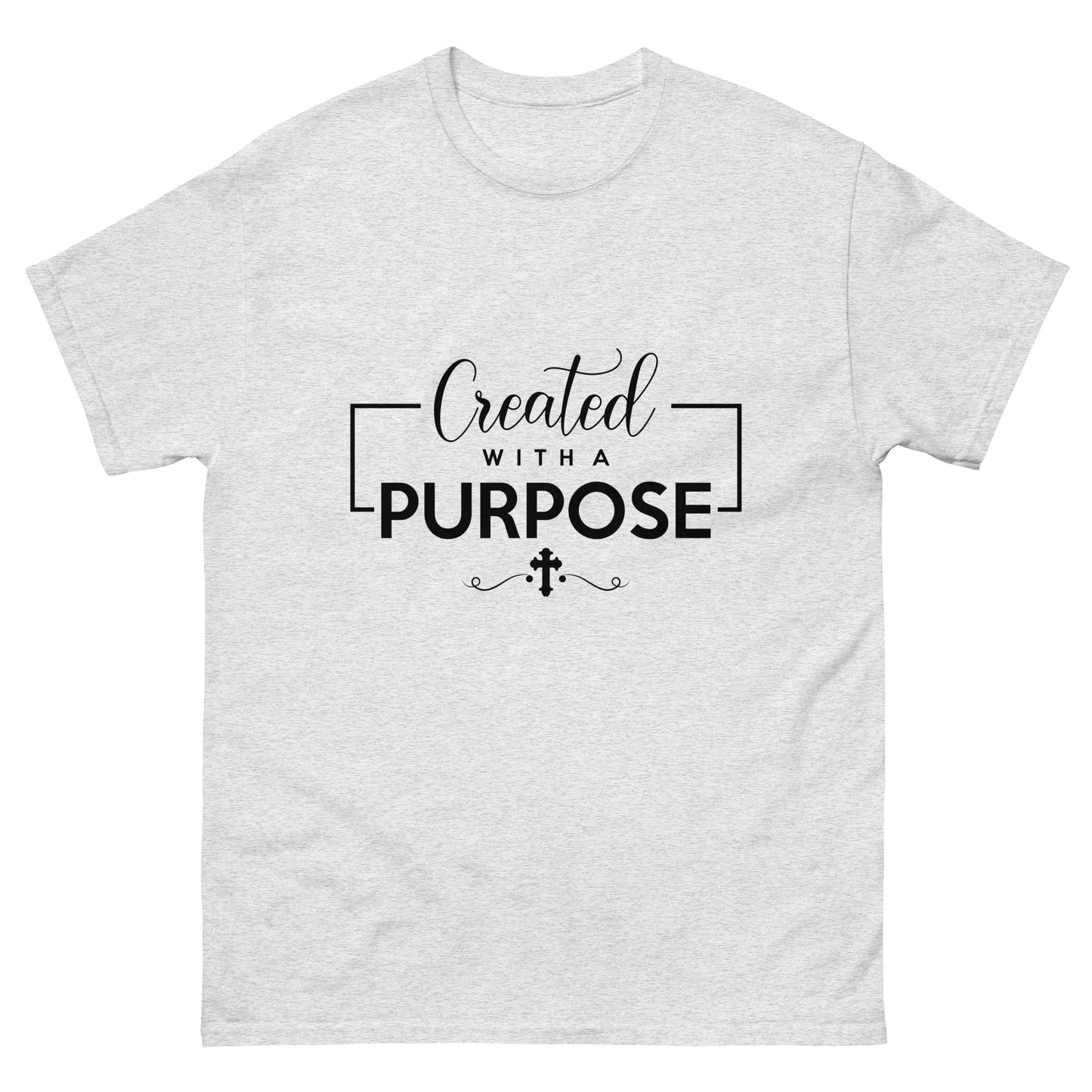 Created with a Purpose (Black design) - Men's classic tee