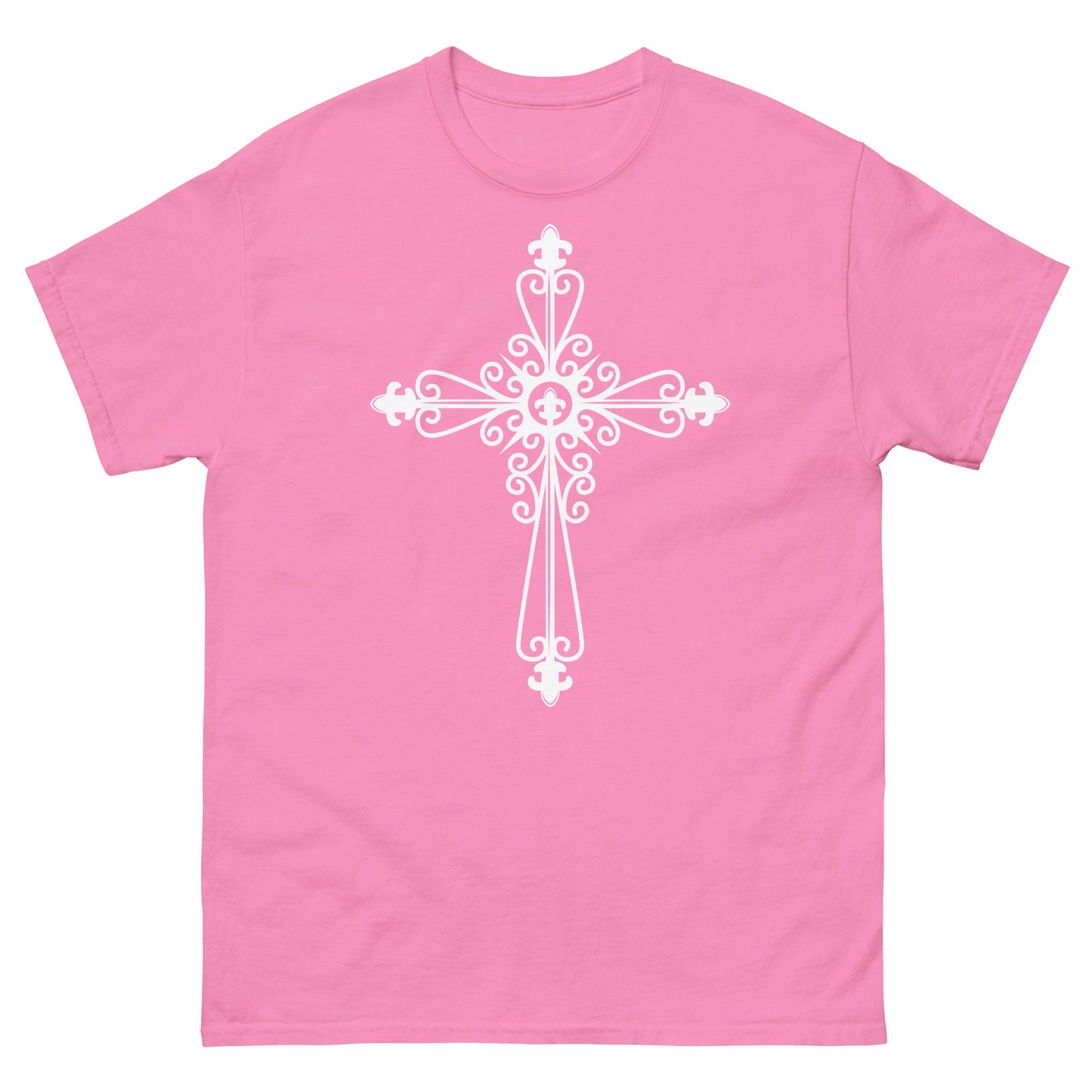 Faithful Cross (White design)  - Men's classic tee