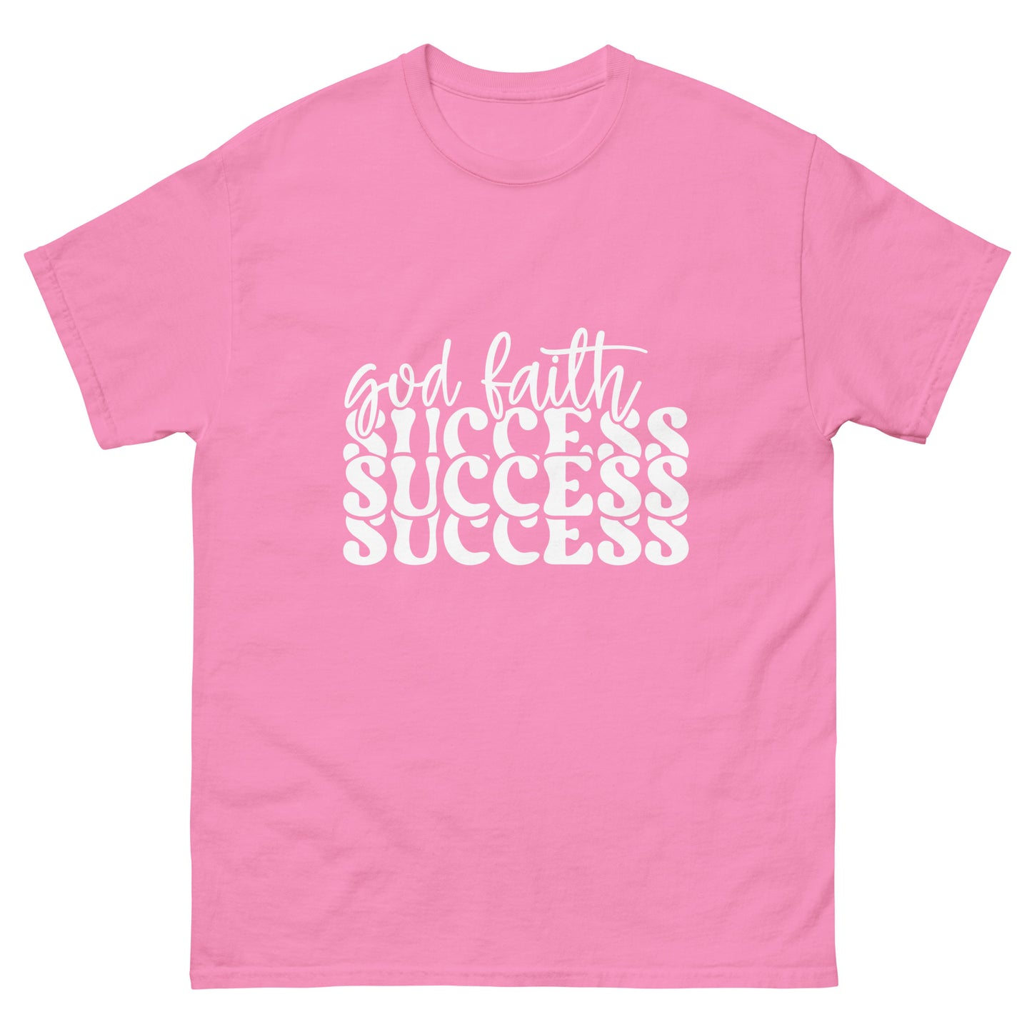 God faith success (White design)  - Men's classic tee