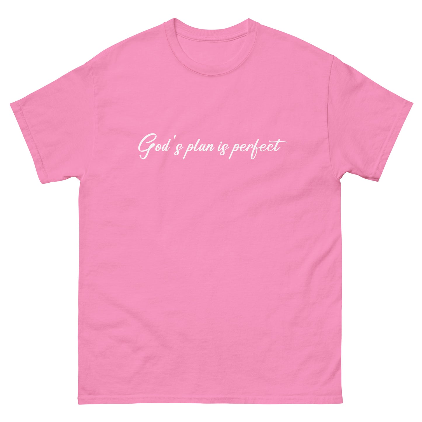 God´s plan is perfect (White design) - Men's classic tee