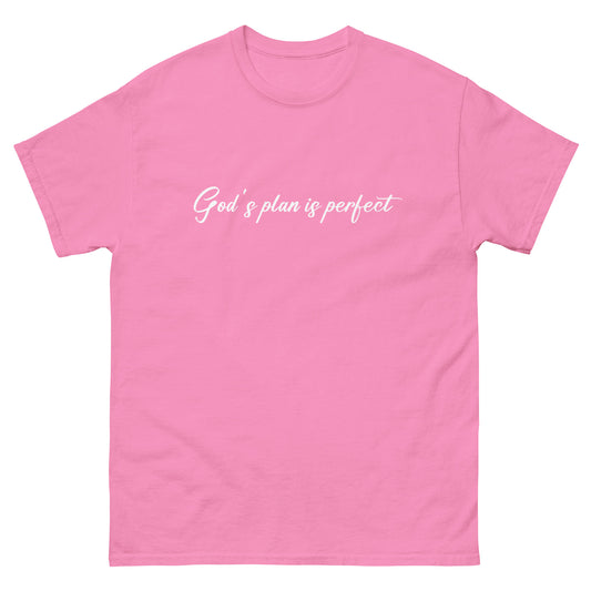 God´s plan is perfect (White design) - Men's classic tee