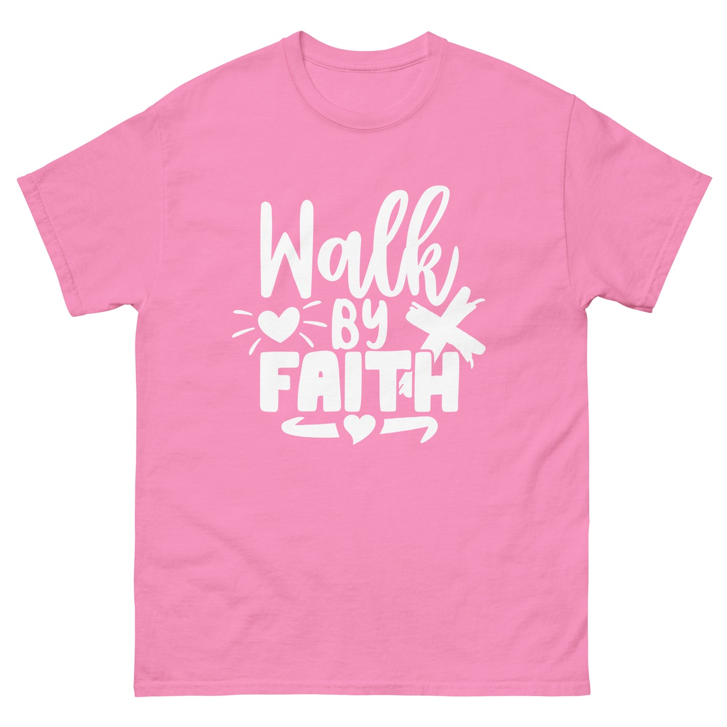 Walk by Faith (White design) - Men's classic tee