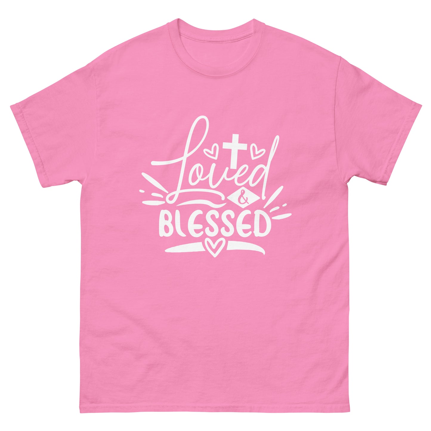 Loved and Blessed (White design) - Men's classic tee