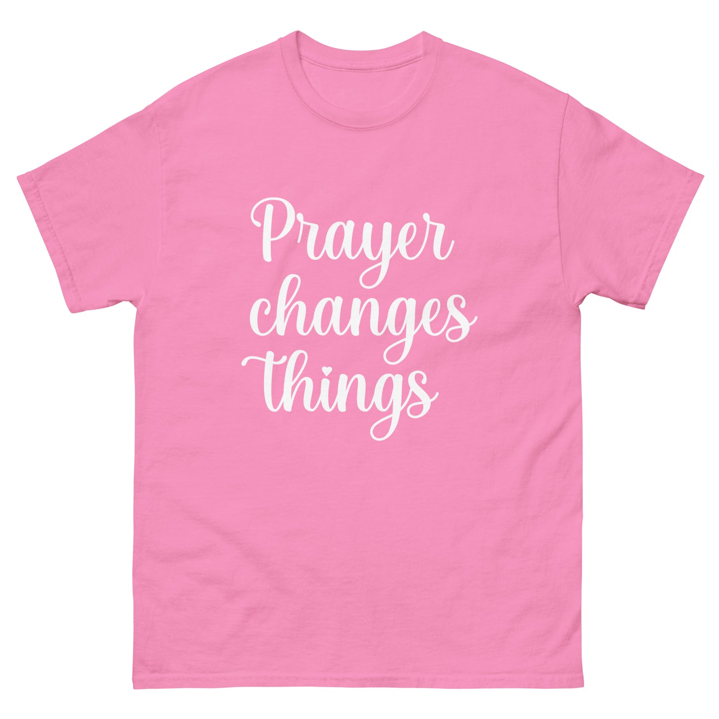 Prayer changes things (White design) - Men's classic tee