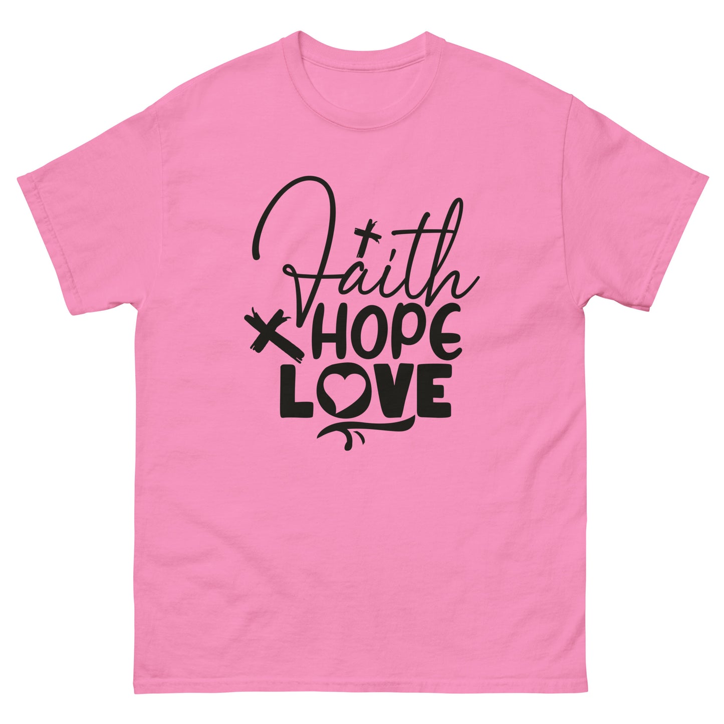 Faith, Hope, Love (Black design) - Men's classic tee