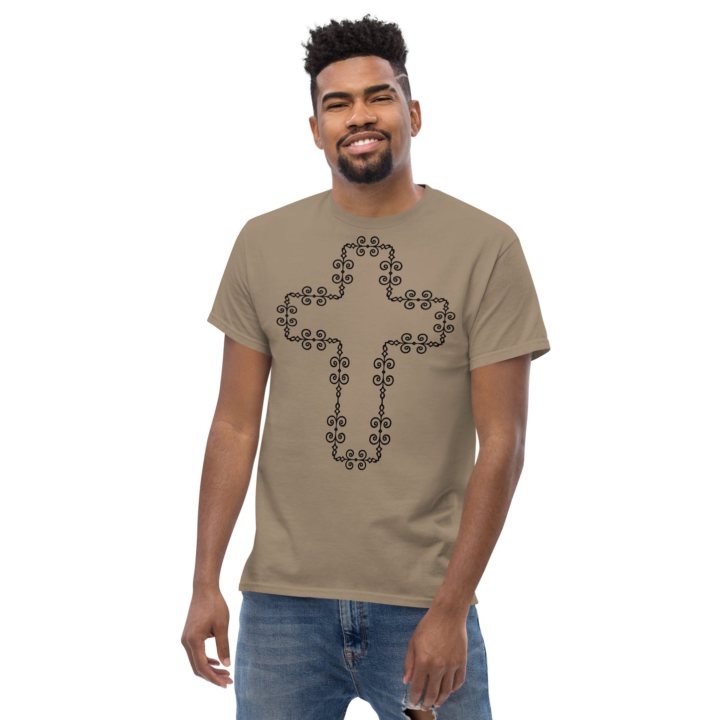 Cross (Black design) - Men's classic tee