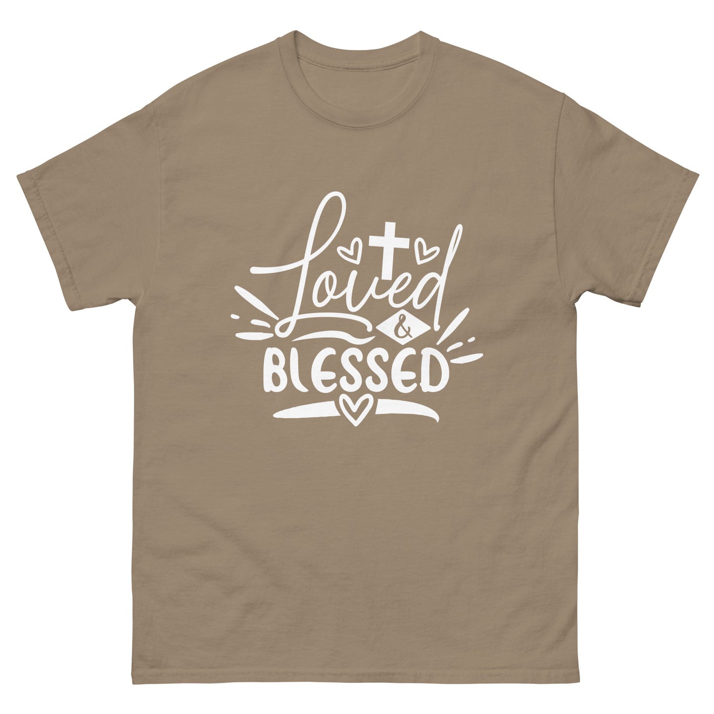 Loved and Blessed (White design) - Men's classic tee