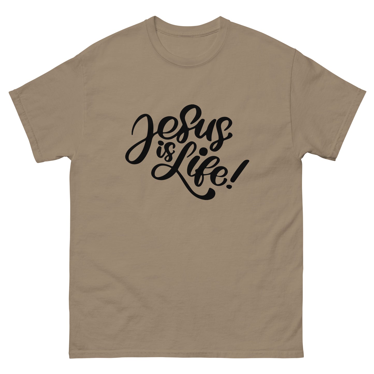 Jesus is Life (Black design) - Men's classic tee