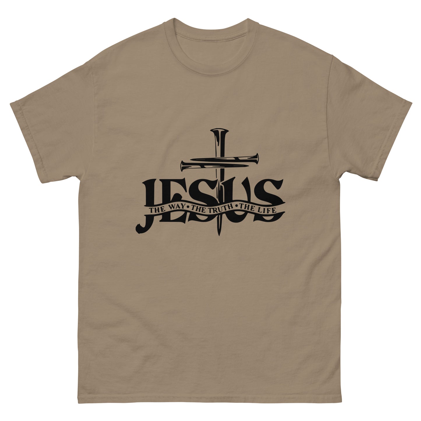 Jesus, the way, the truth, the life (Black design) - Men's classic tee