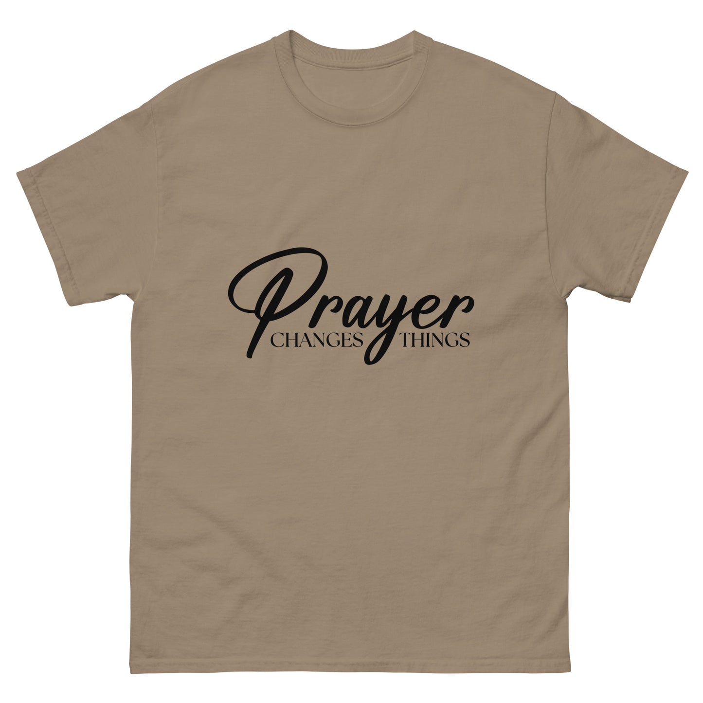 Prayer changes things (Black design)- Men's classic tee