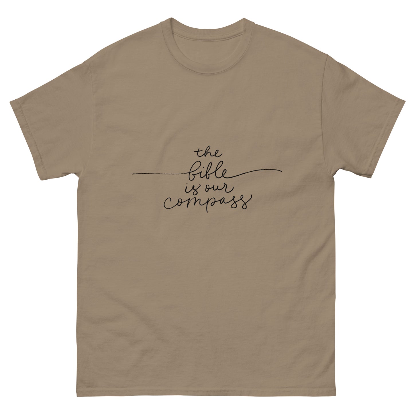 The Bible Is Our Compass (Black design) - Men's classic tee