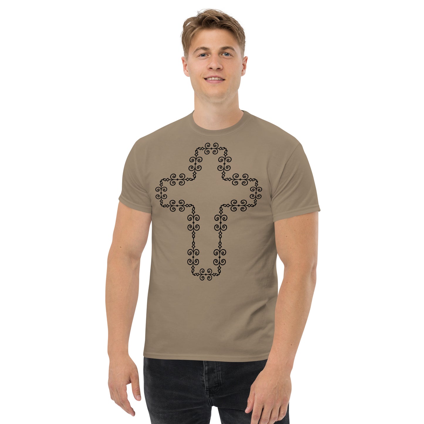 Cross (Black design) - Men's classic tee