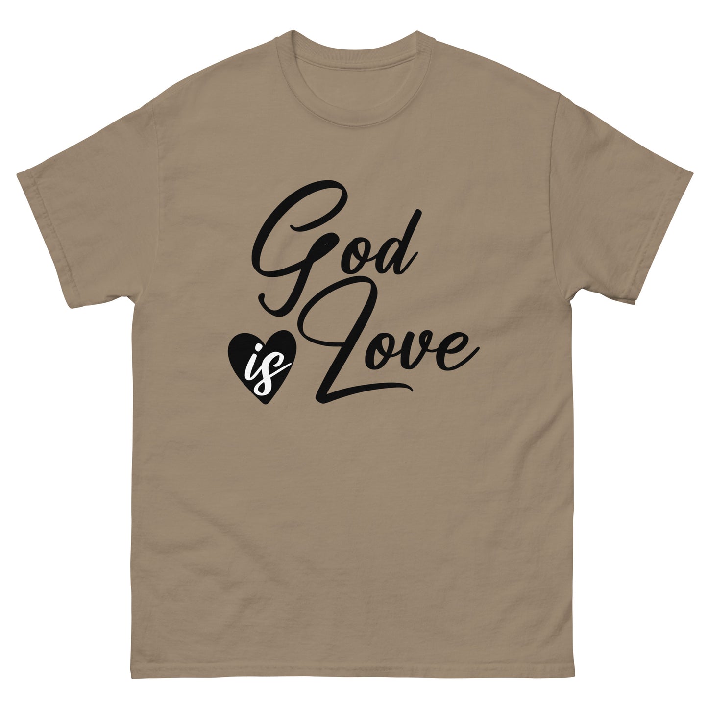 God Is Love (Black design) - Men's classic tee