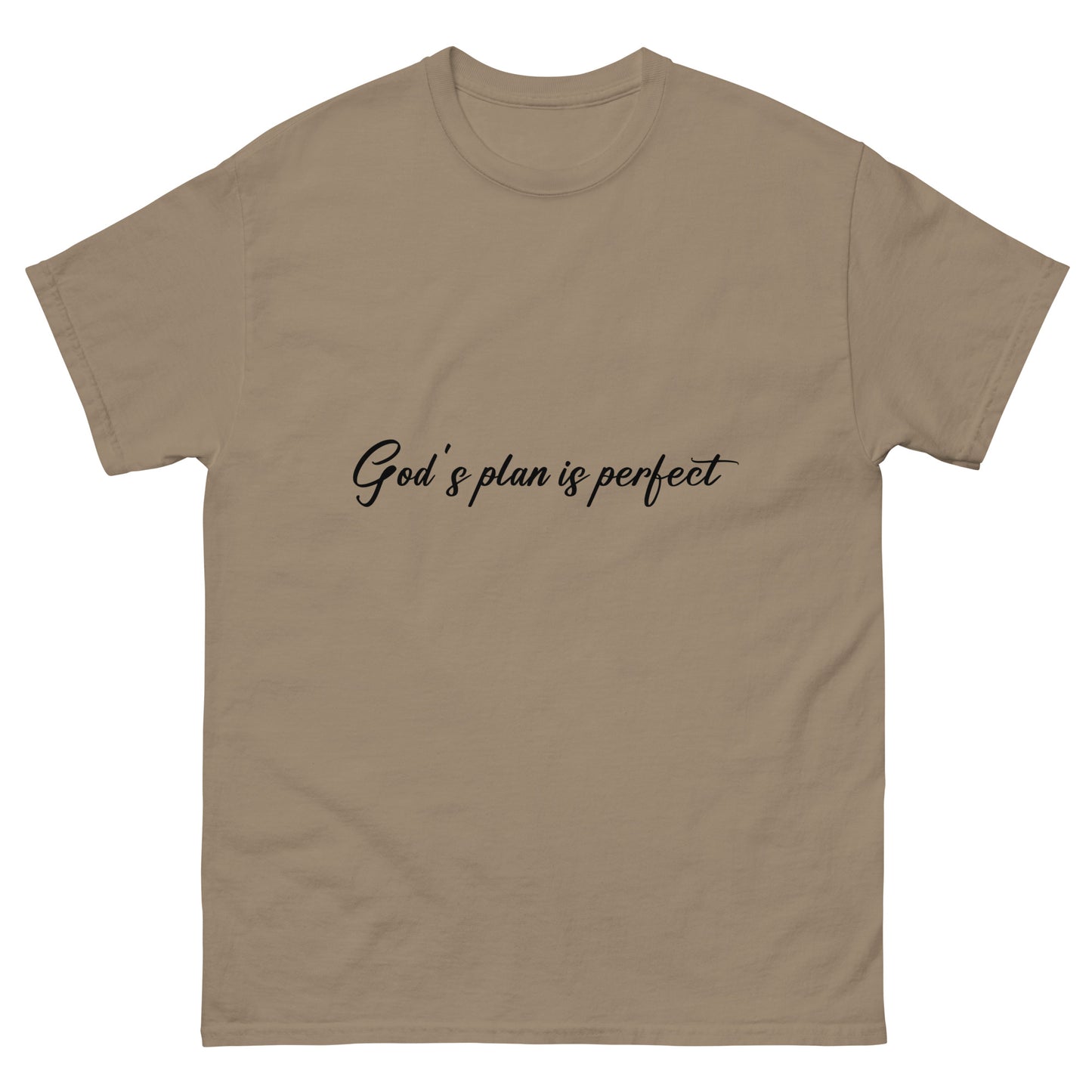 God's Plan Is Perfect (Black design) - Men's classic tee