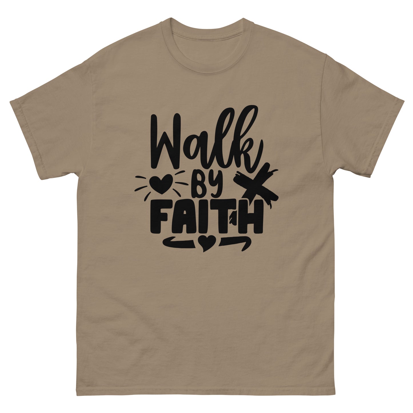 Walk by faith (black design)  - Men's classic tee