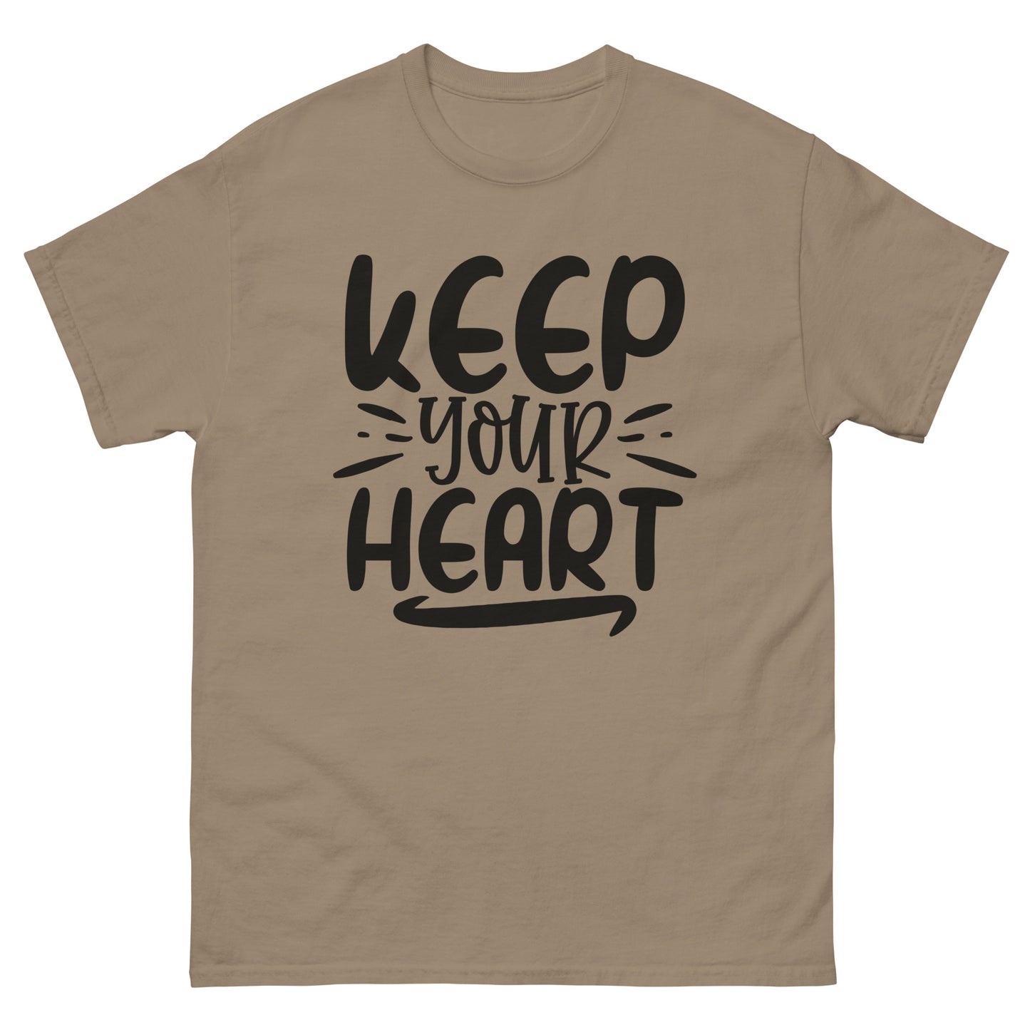 Keep Your Heart (Black design) - Men's classic tee