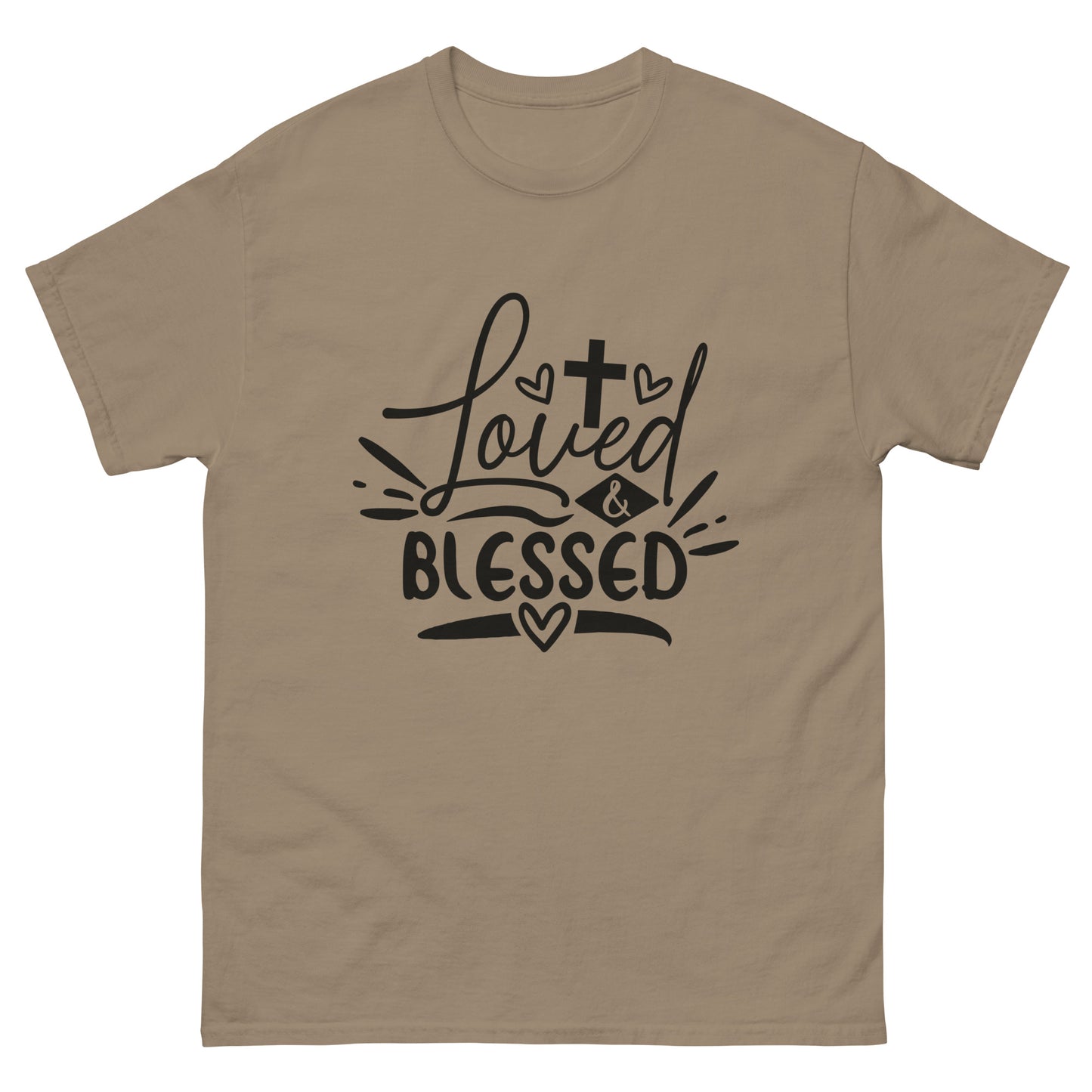 Loved and Blessed (Black design) - Men's classic tee