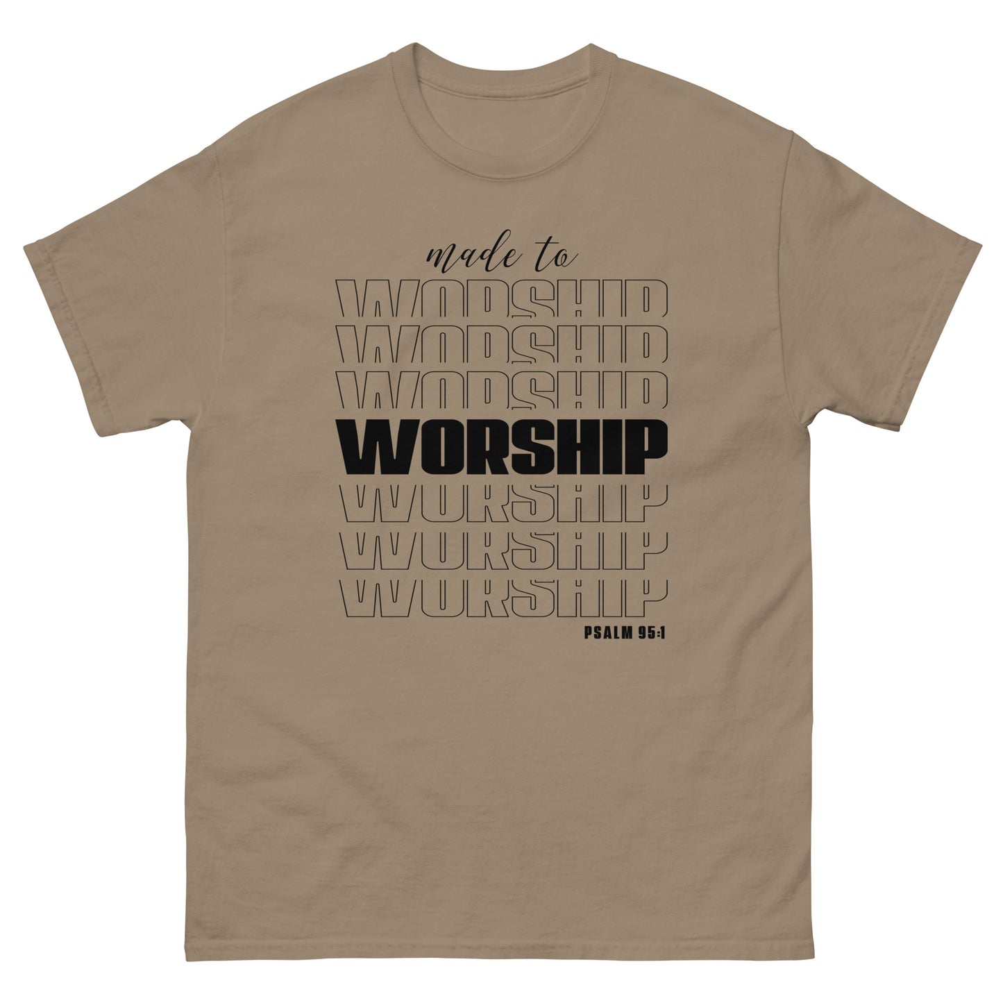 Made to Worship (Black design) - Men's classic tee