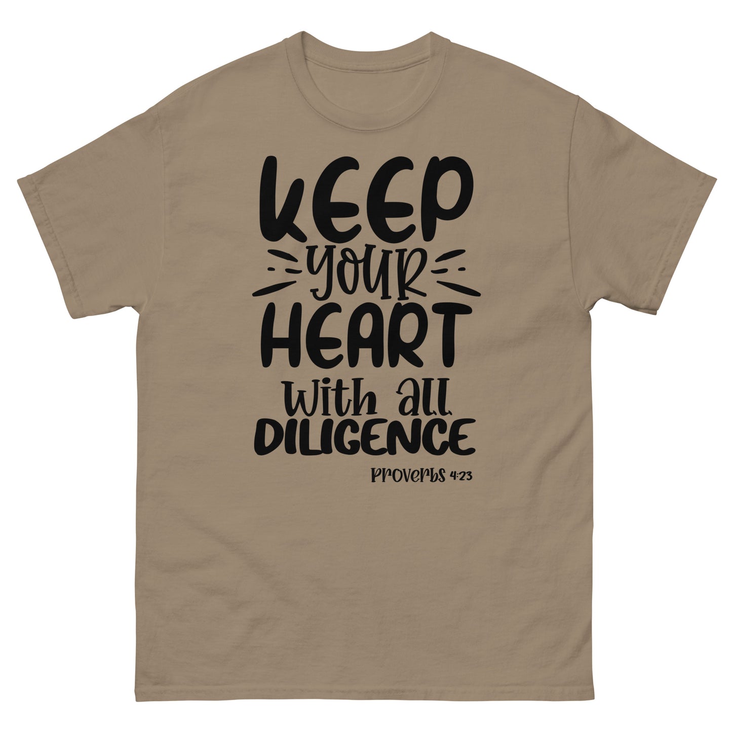 Keep Your Heart  (Black design) - Men's classic tee