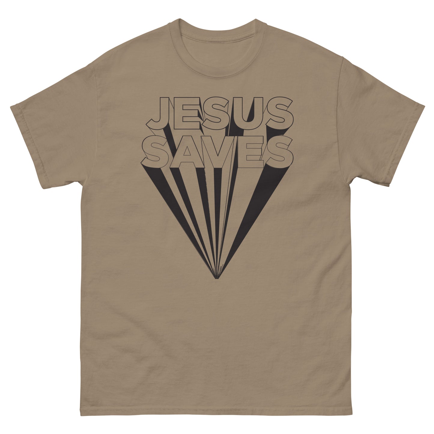 Jesus Saves (Black design) - Men's classic tee