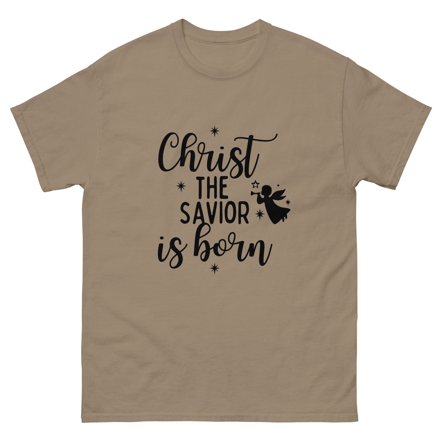 Christ the Savior is Born - Men's classic  Christmas tee