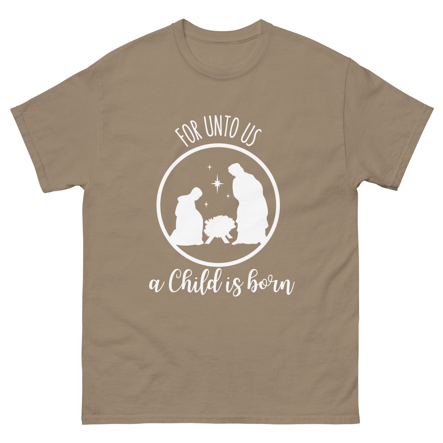 For unto us a child is born - Men's classic Christmas tee