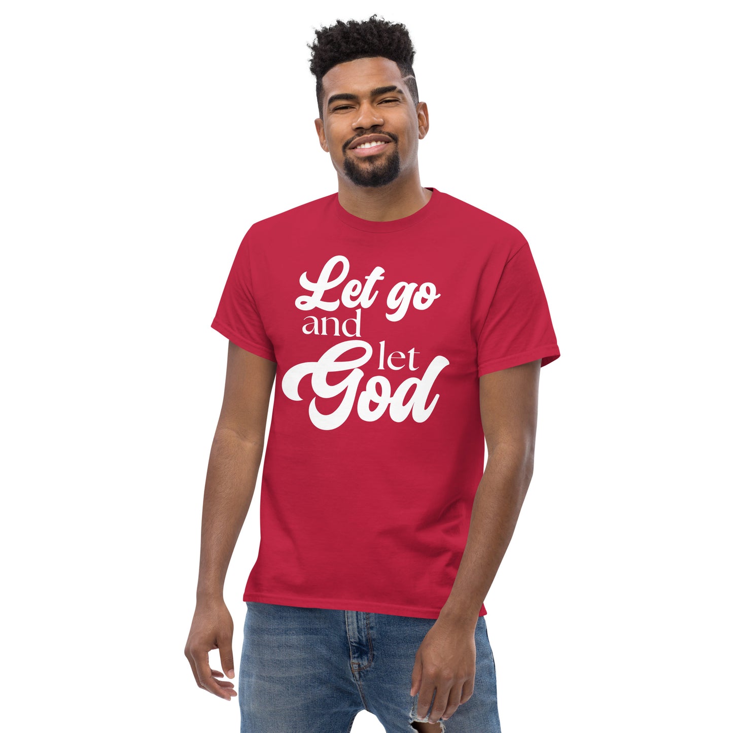 Let Go and let God (White design) - Men's classic tee