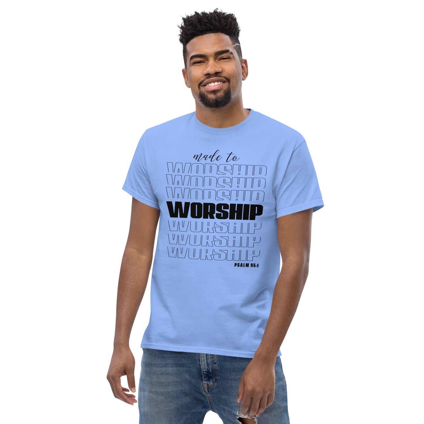 Made to Worship (Black design) - Men's classic tee