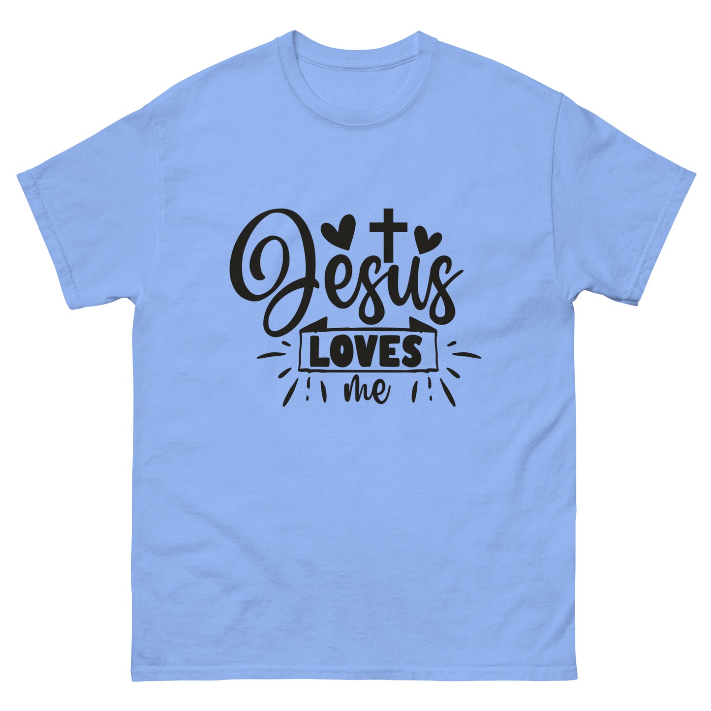 Jesus Loves Me (Black design) - Men's classic tee