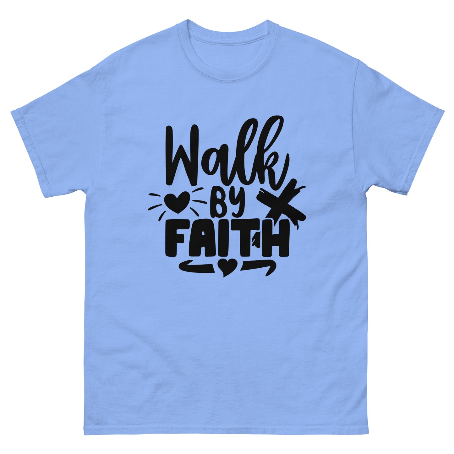 Walk by faith (black design)  - Men's classic tee