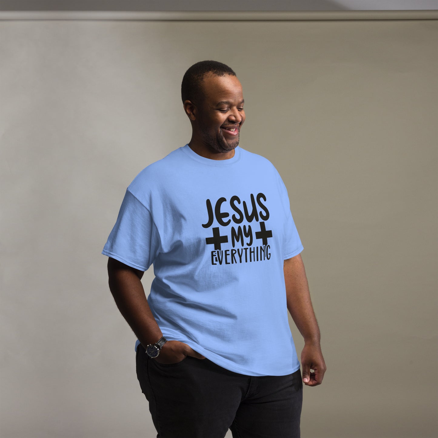 Jesus Is My Everything (black design) - Men's classic tee