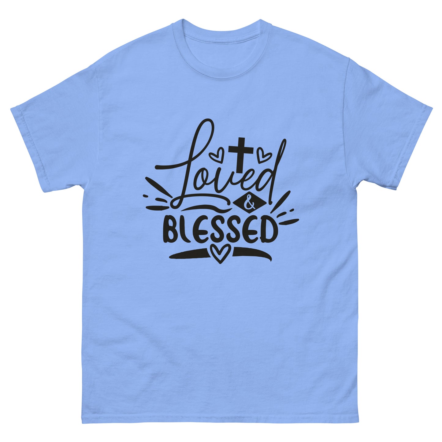 Loved and Blessed (Black design) - Men's classic tee