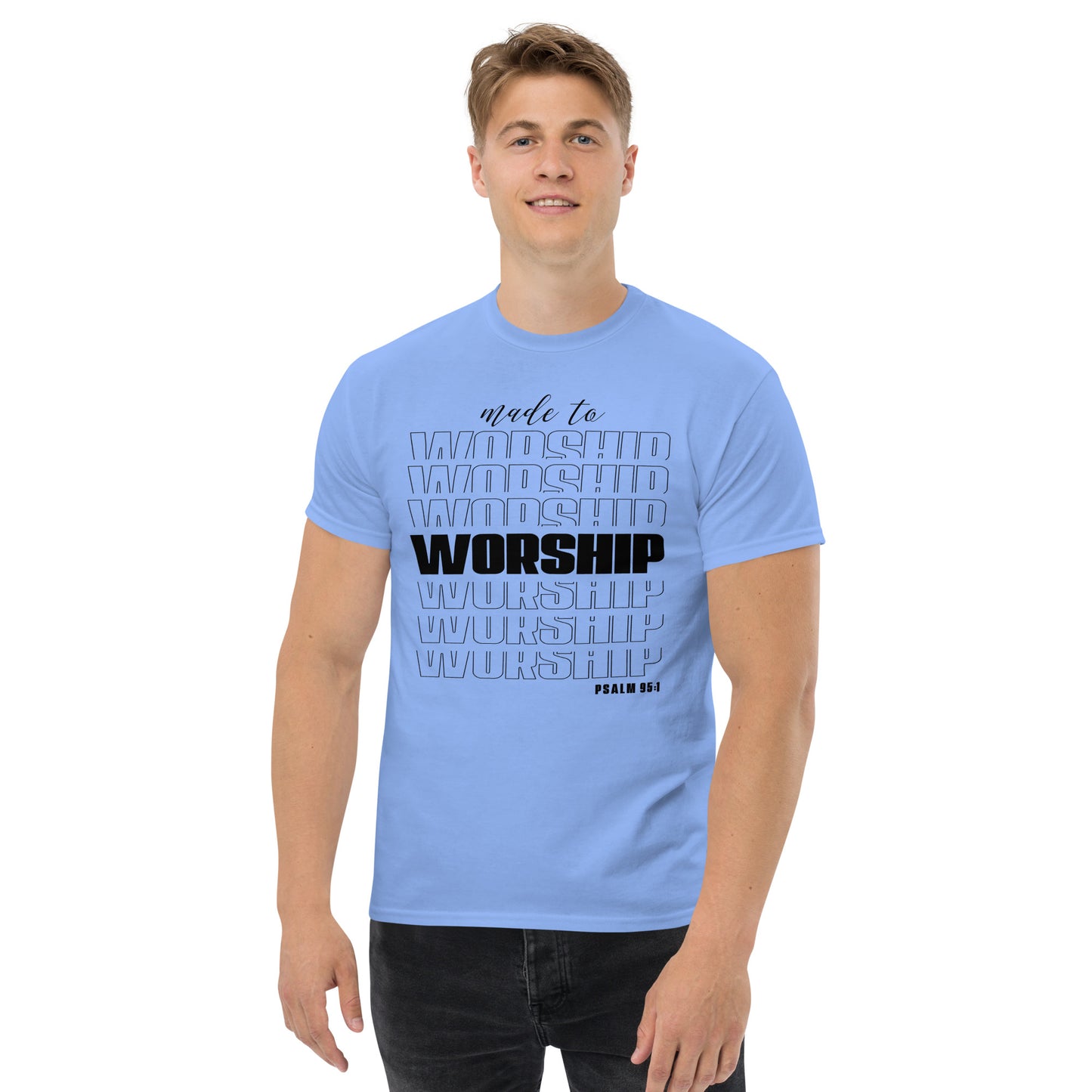 Made to Worship (Black design) - Men's classic tee