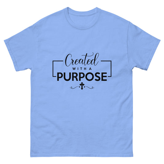 Created with a Purpose (Black design) - Men's classic tee