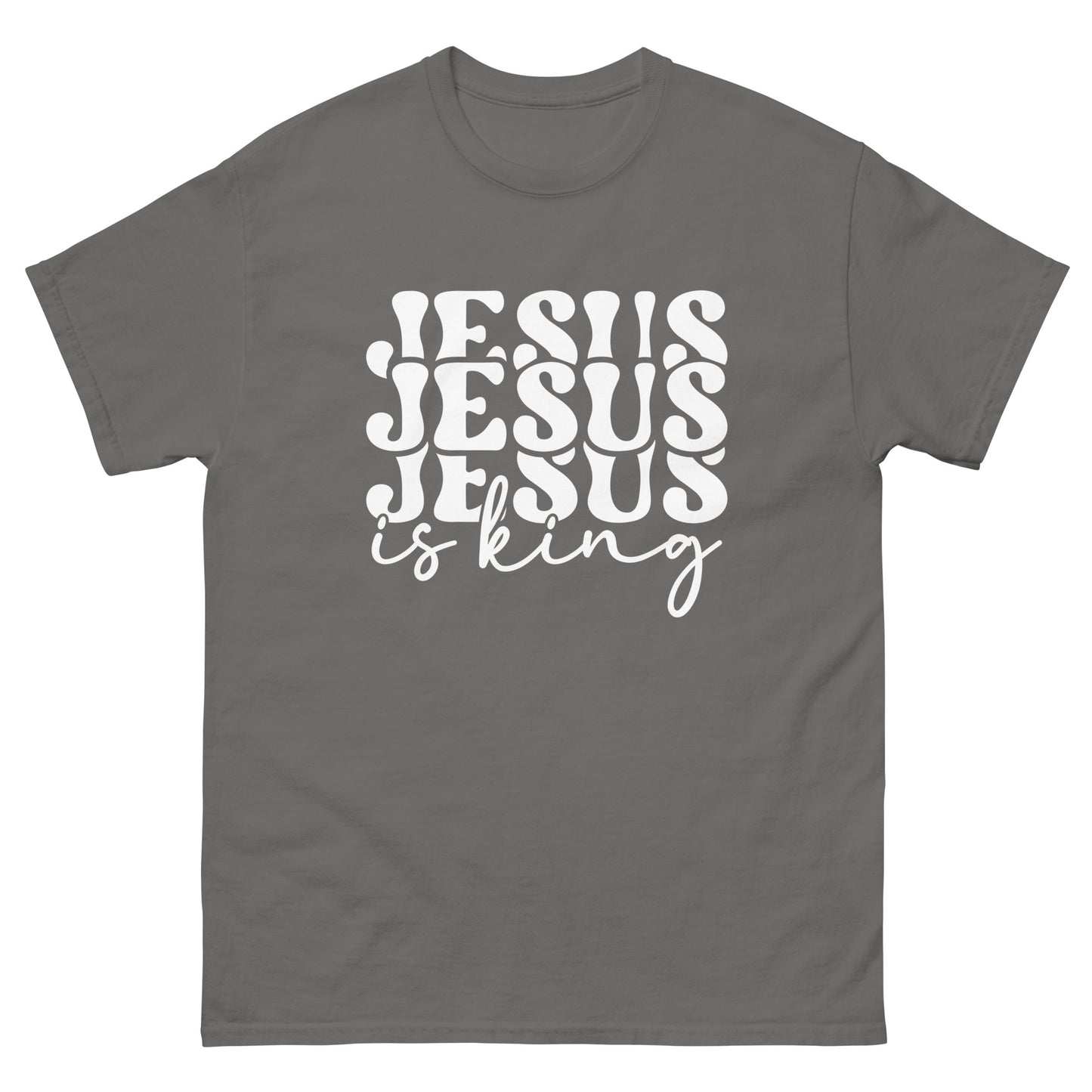 Jesus is King (White design) - Men's classic tee