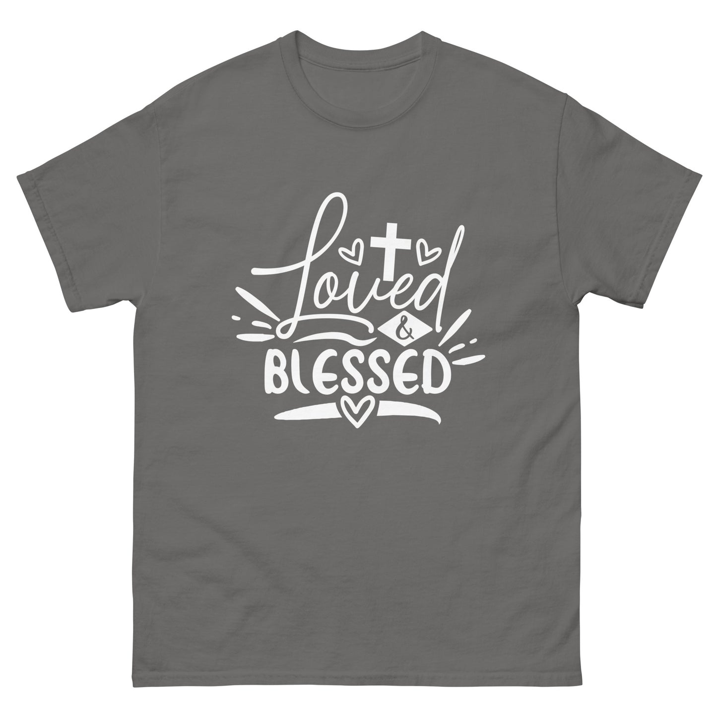 Loved and Blessed (White design) - Men's classic tee