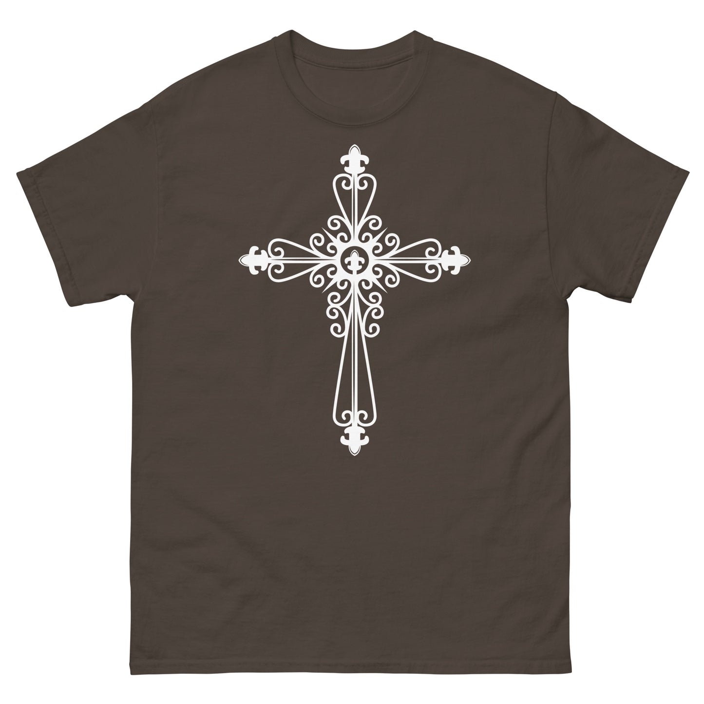 Faithful Cross (White design)  - Men's classic tee