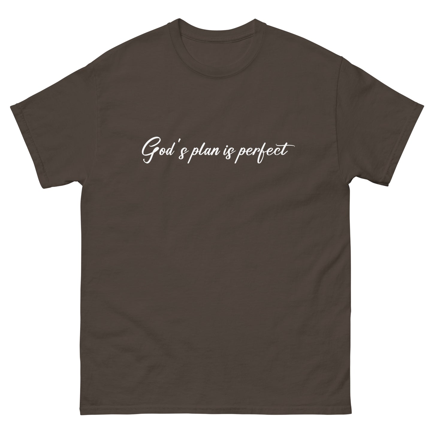 God´s plan is perfect (White design) - Men's classic tee