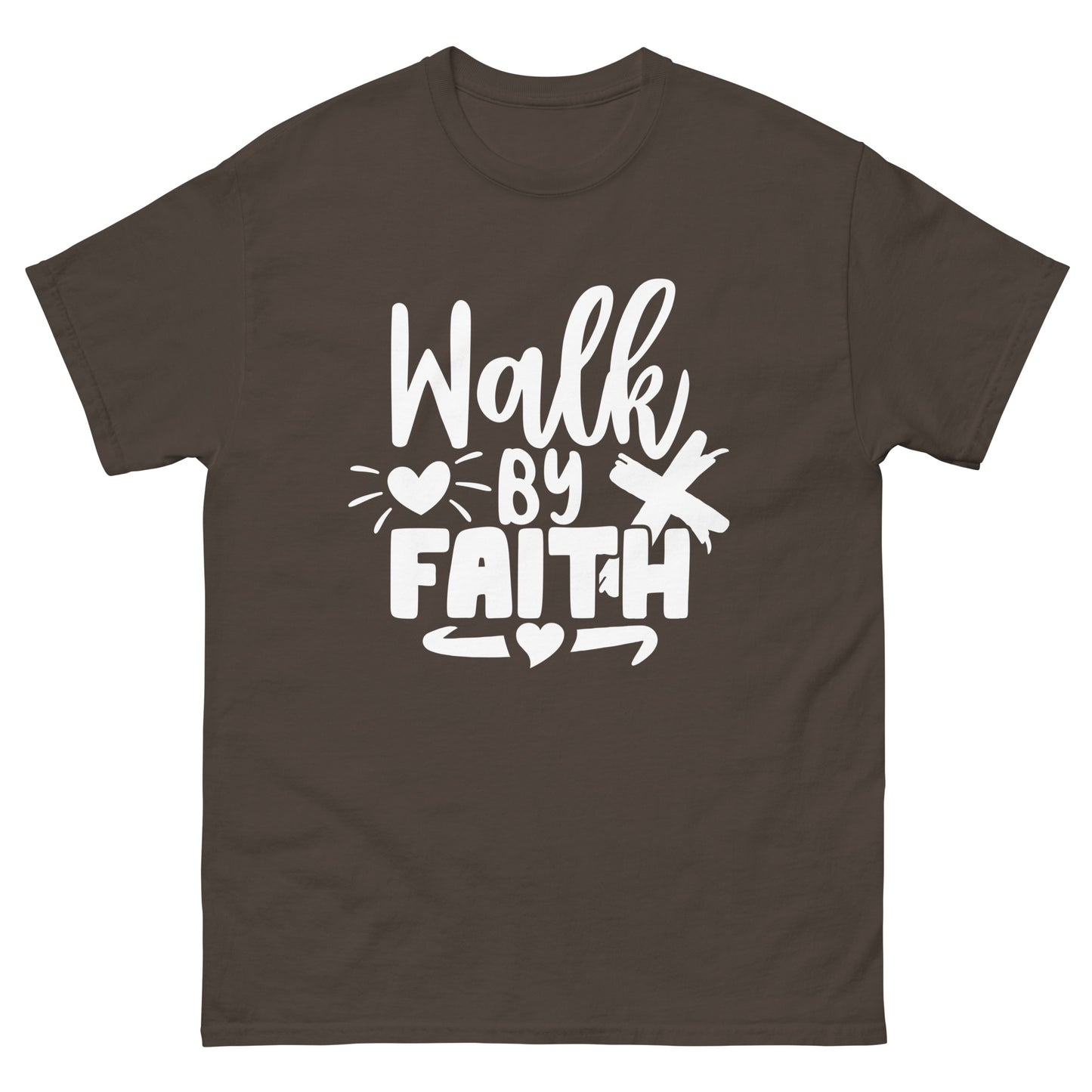 Walk by Faith (White design) - Men's classic tee