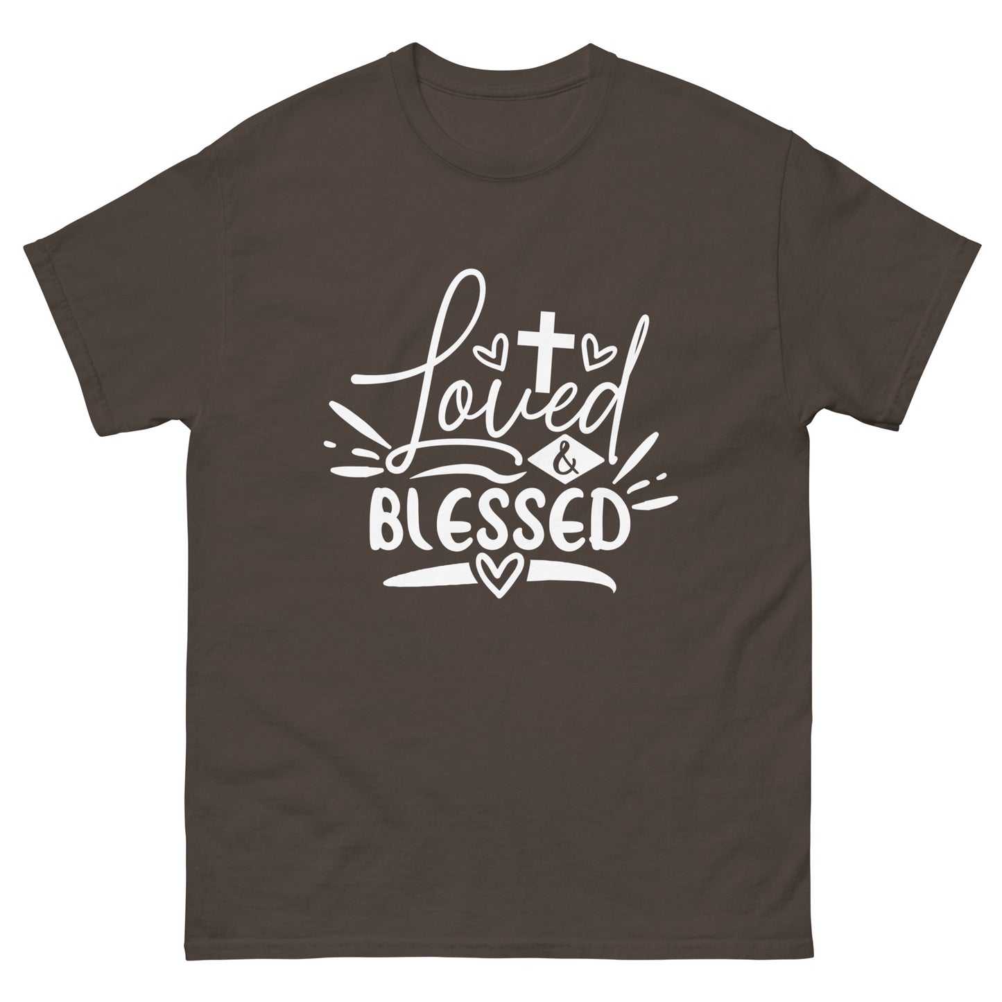 Loved and Blessed (White design) - Men's classic tee