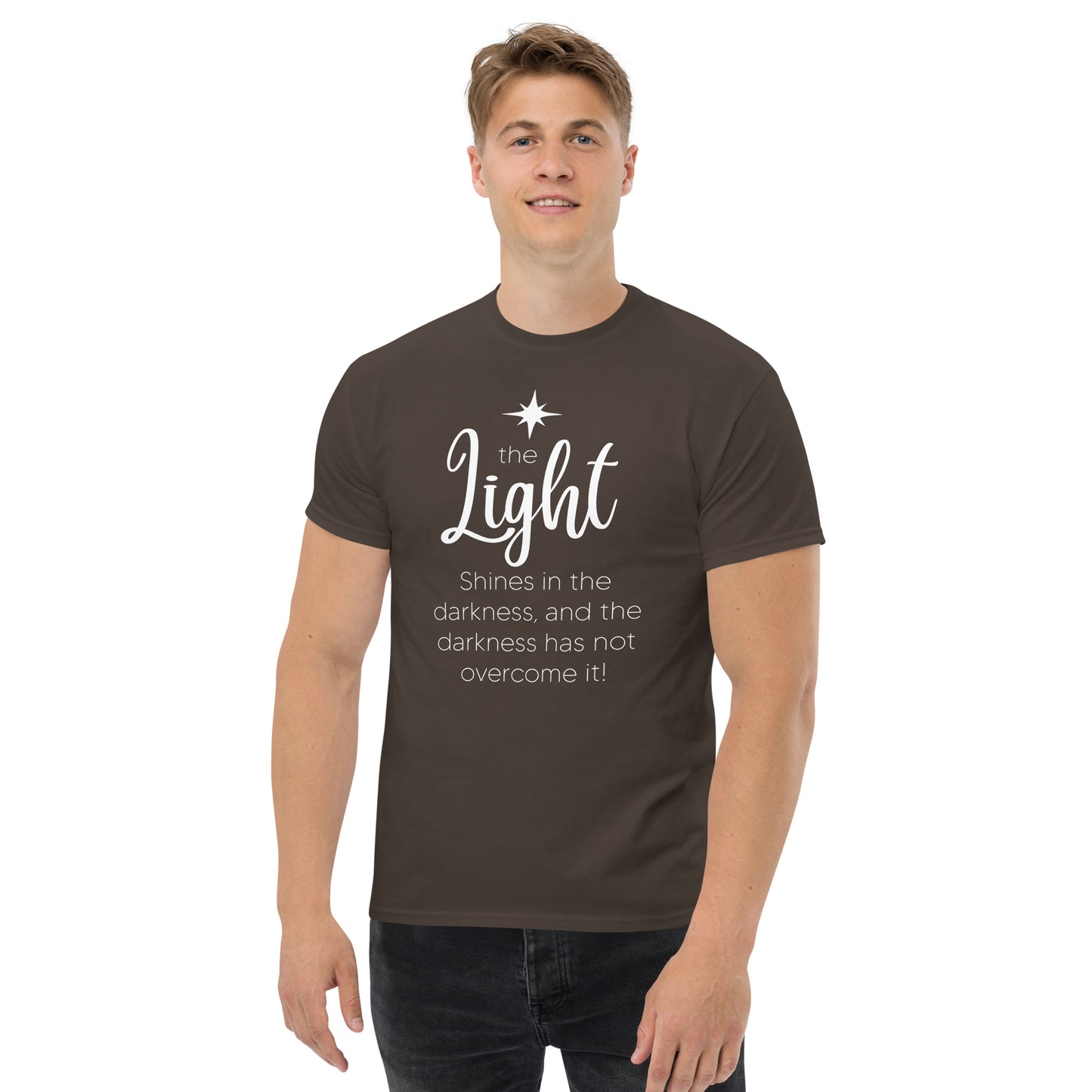 The Ligh t- Men's classic Christmas tee