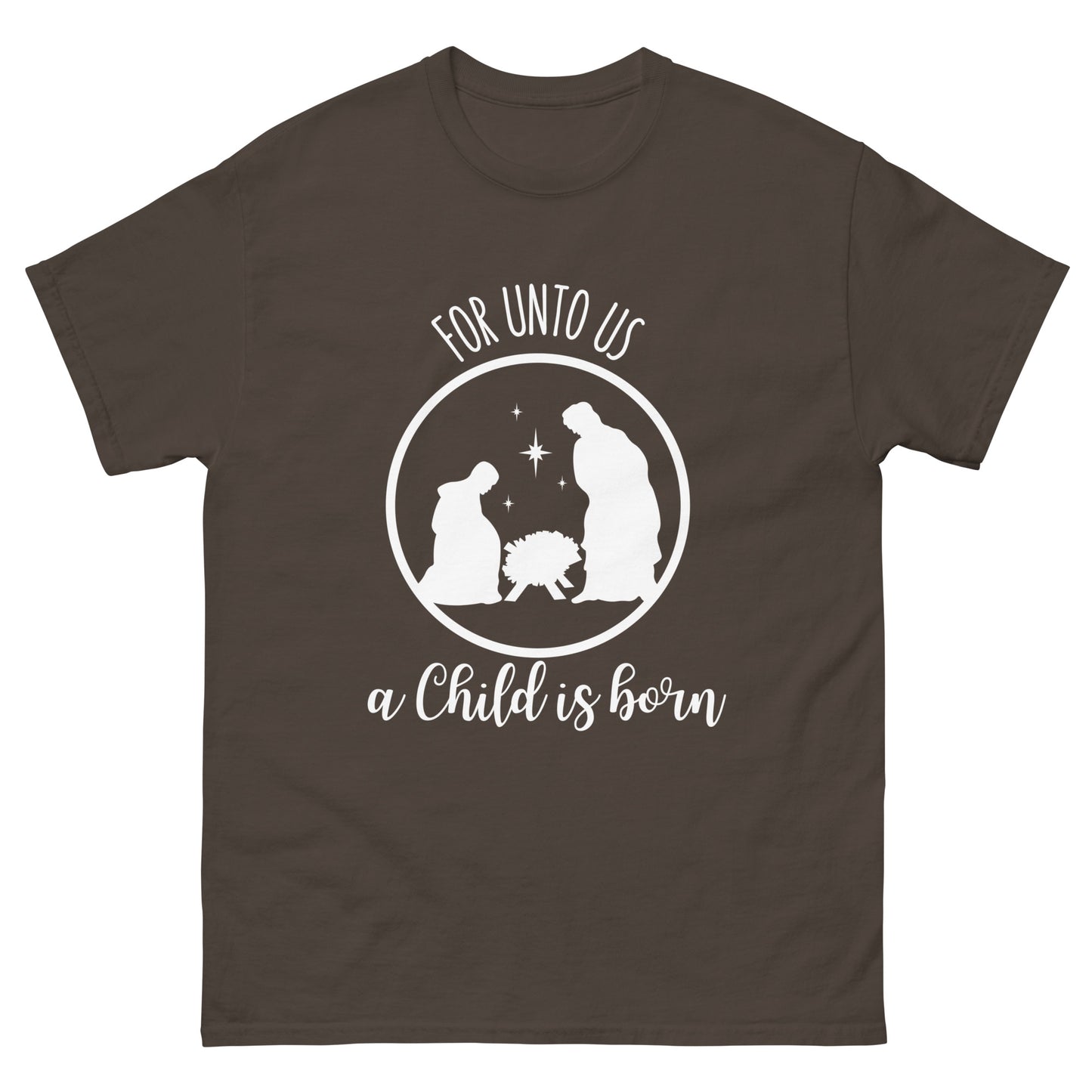 For unto us a child is born - Men's classic Christmas tee