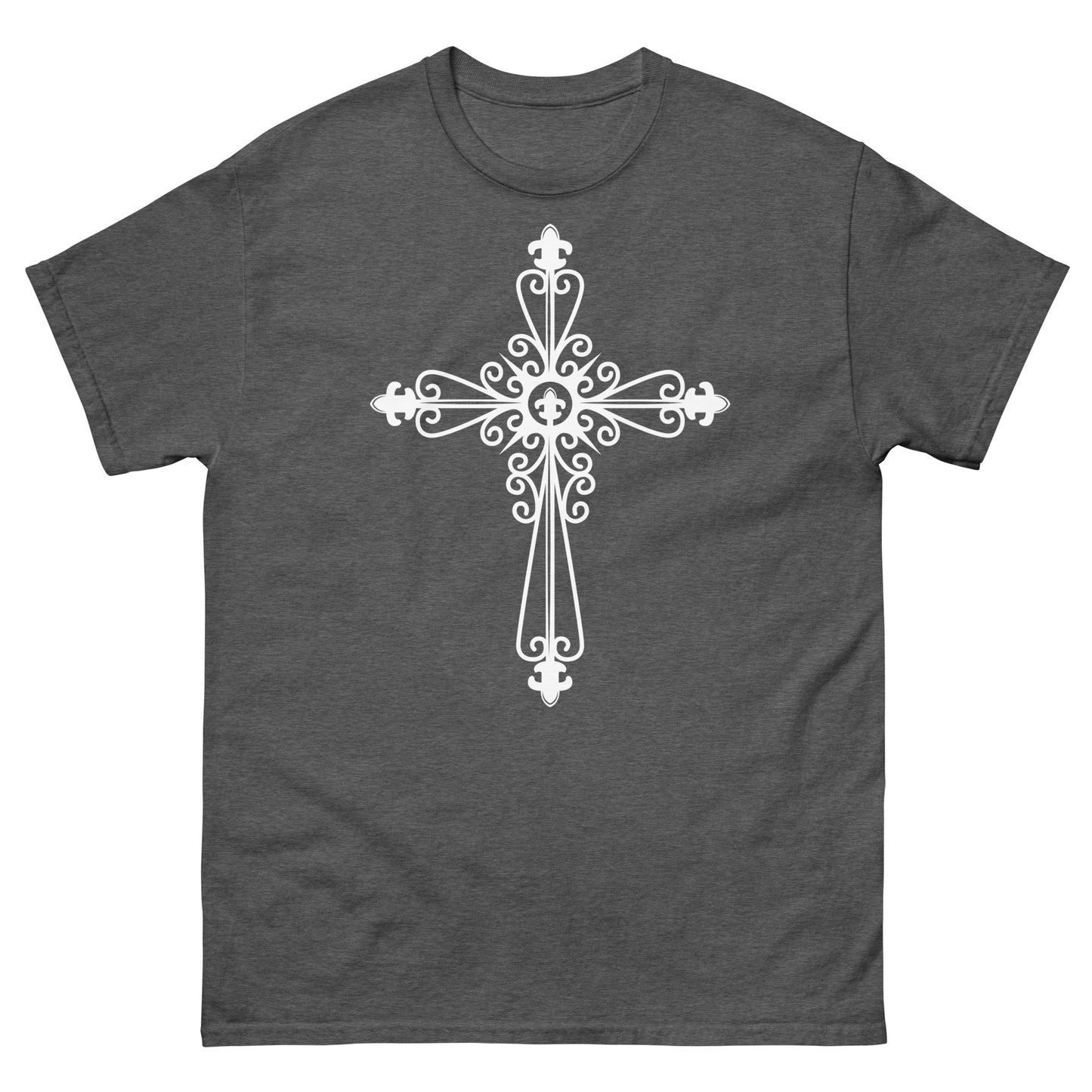 Faithful Cross (White design)  - Men's classic tee