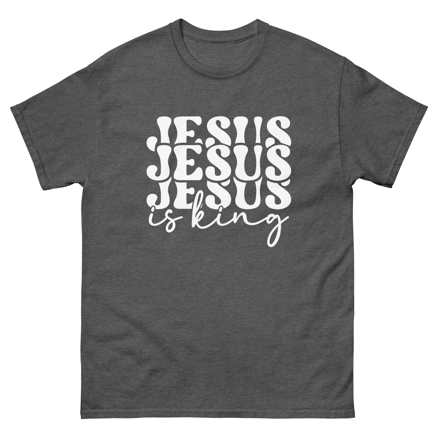 Jesus is King (White design) - Men's classic tee