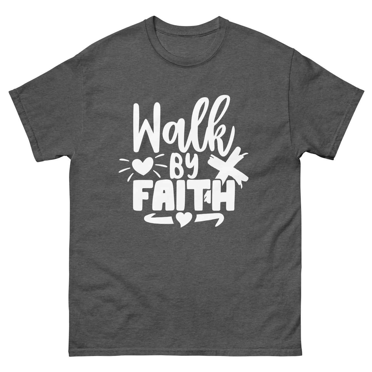 Walk by Faith (White design) - Men's classic tee