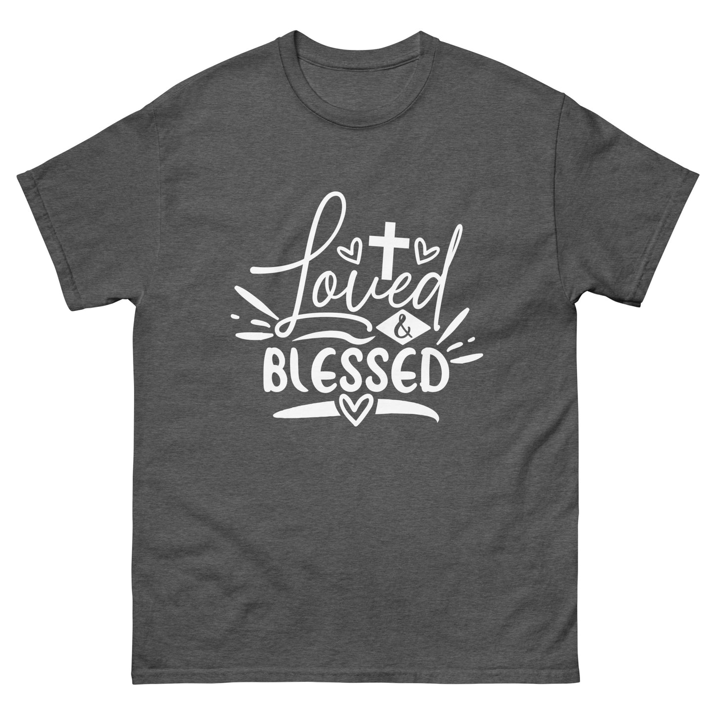 Loved and Blessed (White design) - Men's classic tee